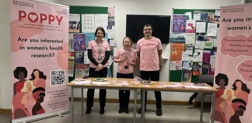 The Poppy team visit Addenbrooke’s Hospital in Cambridge