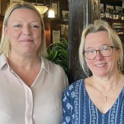 Professor Charlotte Summers, Director of the Victor Phillip Dahdaleh Heart & Lung Research Institute, and Dr Jennifer Read