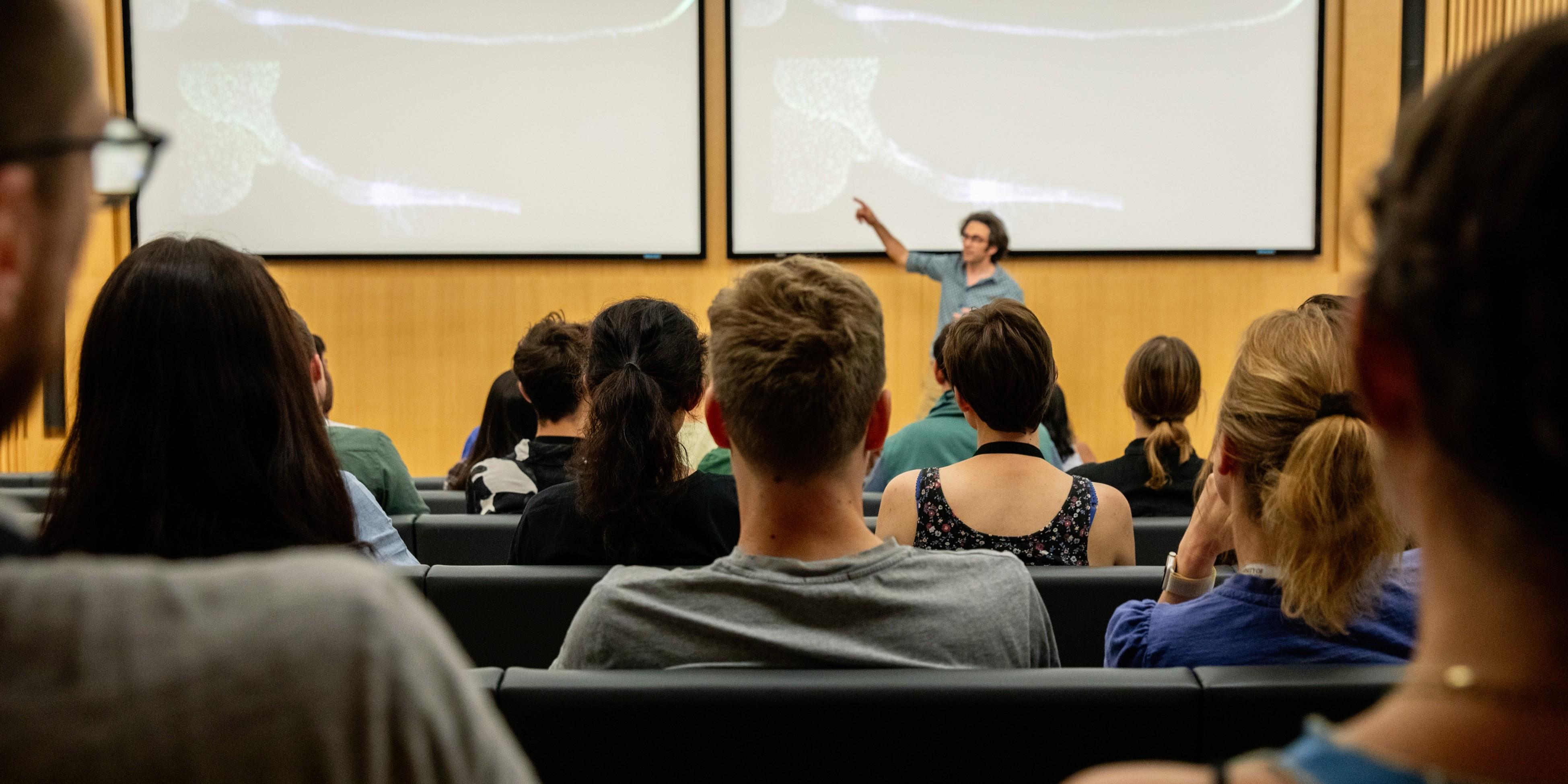 Students at a lecture hall